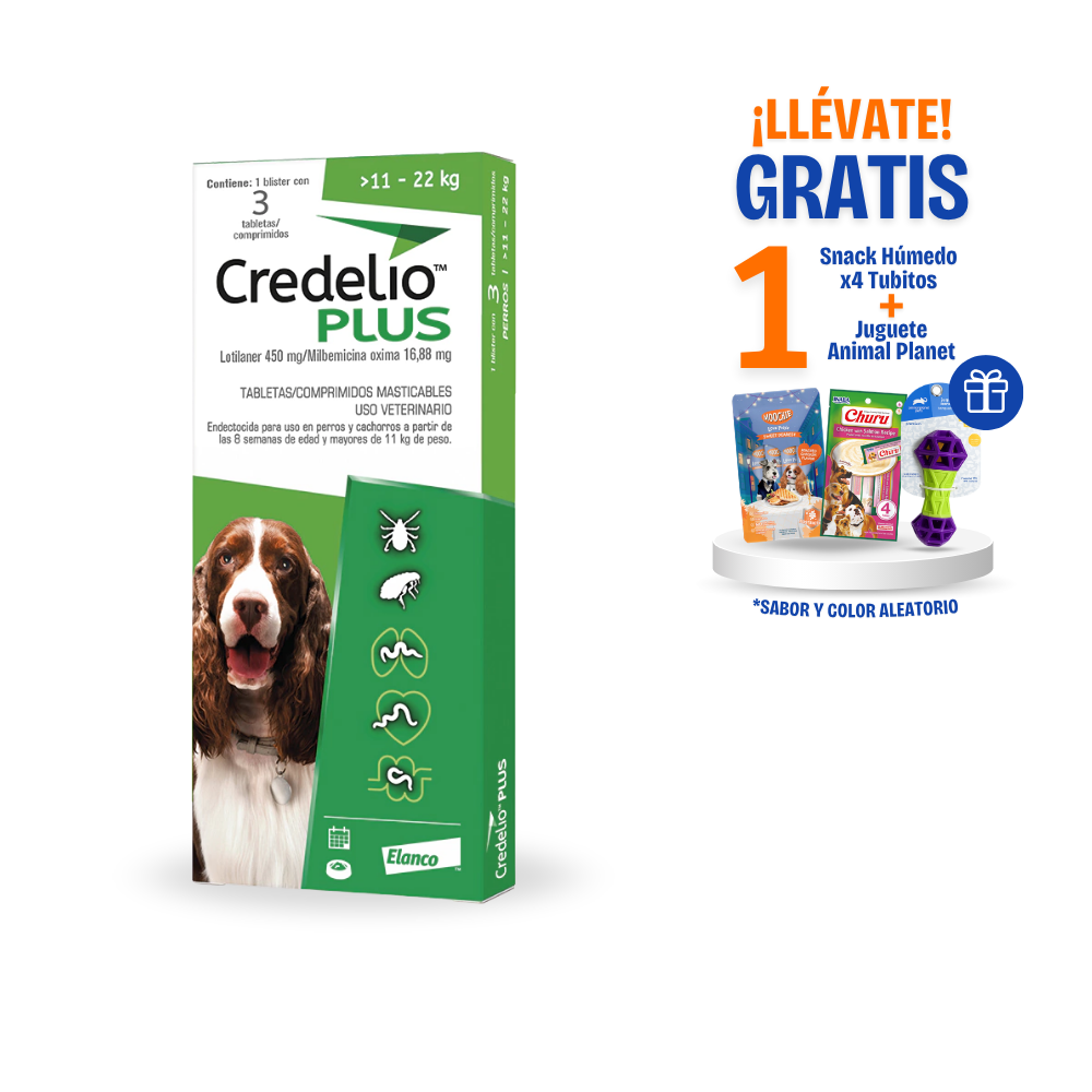 Credelio Plus Perros x3 Tab (11 – 22 Kg)